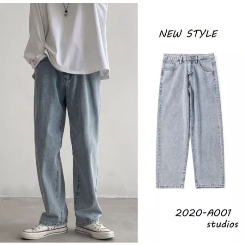 CELANA JEANS PRIA LONGGAR CELANA JEANS PRIA CELANA KULOT JEANS PRIA CELANA PRIA KEKINIAN MURAH