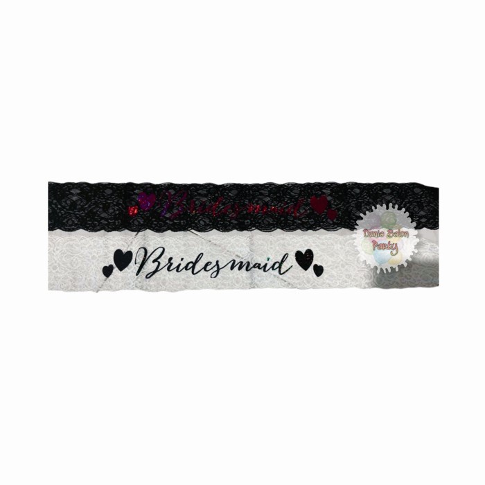 Sash Selempang Brides Maid / Brides Maid Motif Renda