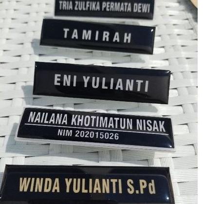 

Product Terpopuler | MnN NAME TAG MAGNET/PENITI/AKRILIK PAPAN NAMA DADANAMAA RESIN |Kualitas@terbaik