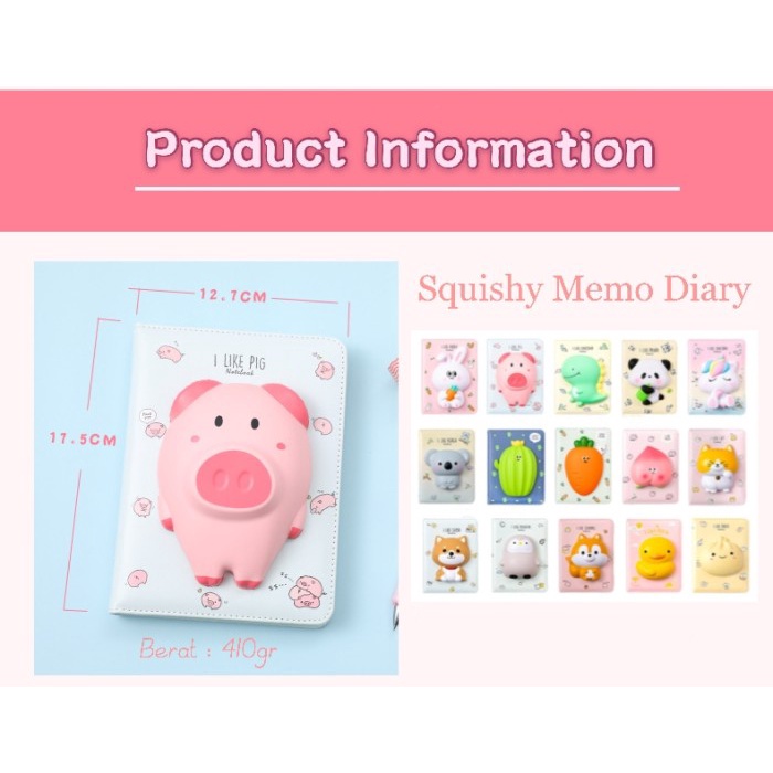 

Hot Sale Diary Notebook Squishy Lucu Hampers Kado Ultah Limited