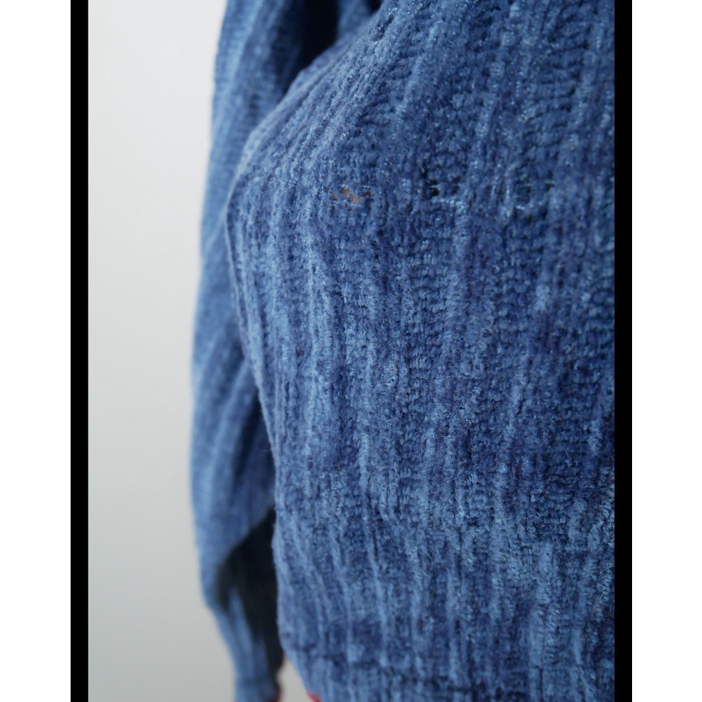 Sweater Rajut Velvet Polo Up Club Big Size (A2.28) Image 7