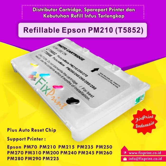 Cartridge Refillable MCISS EPSON PM70, PM210, PM215, PM235, PM250