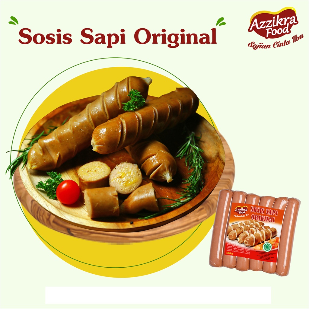 

Naba Fresh Sosis Sapi Original 500gr (isi 6pcs)
