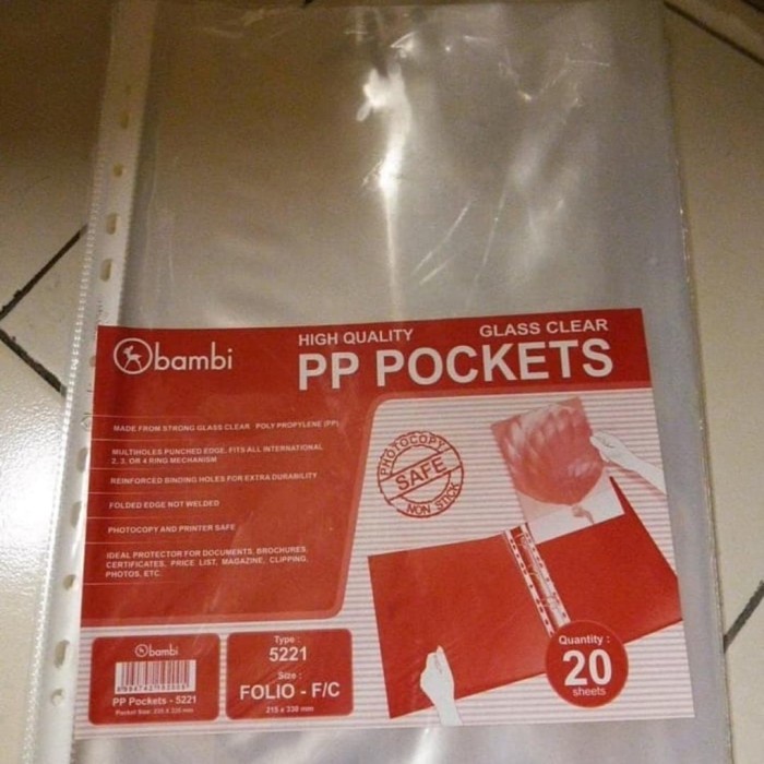 

READY Pocket File Bambi Folio TERLARIS