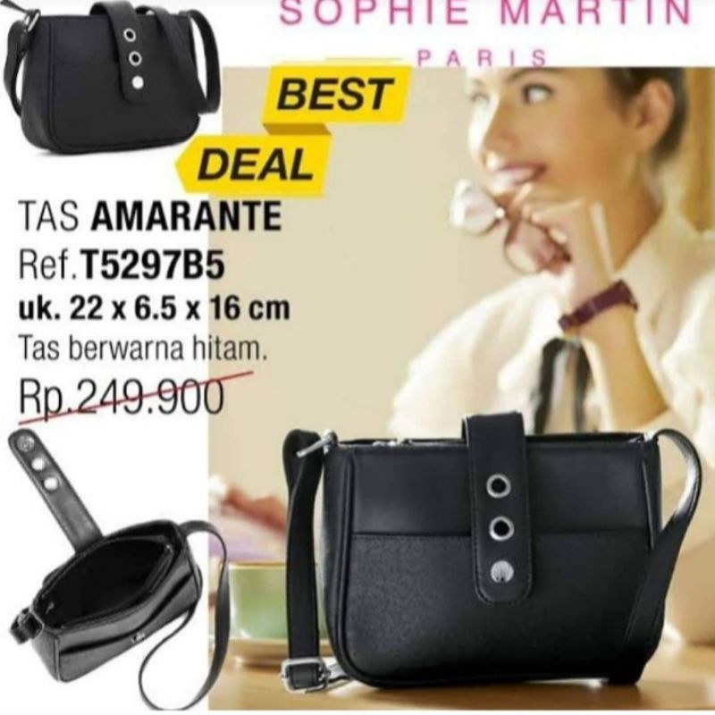 TAS SLEMPANG SOPHIE MARTIN TAS SLEMPANG AMARANTE SOPHIE MARTIN PARIS
