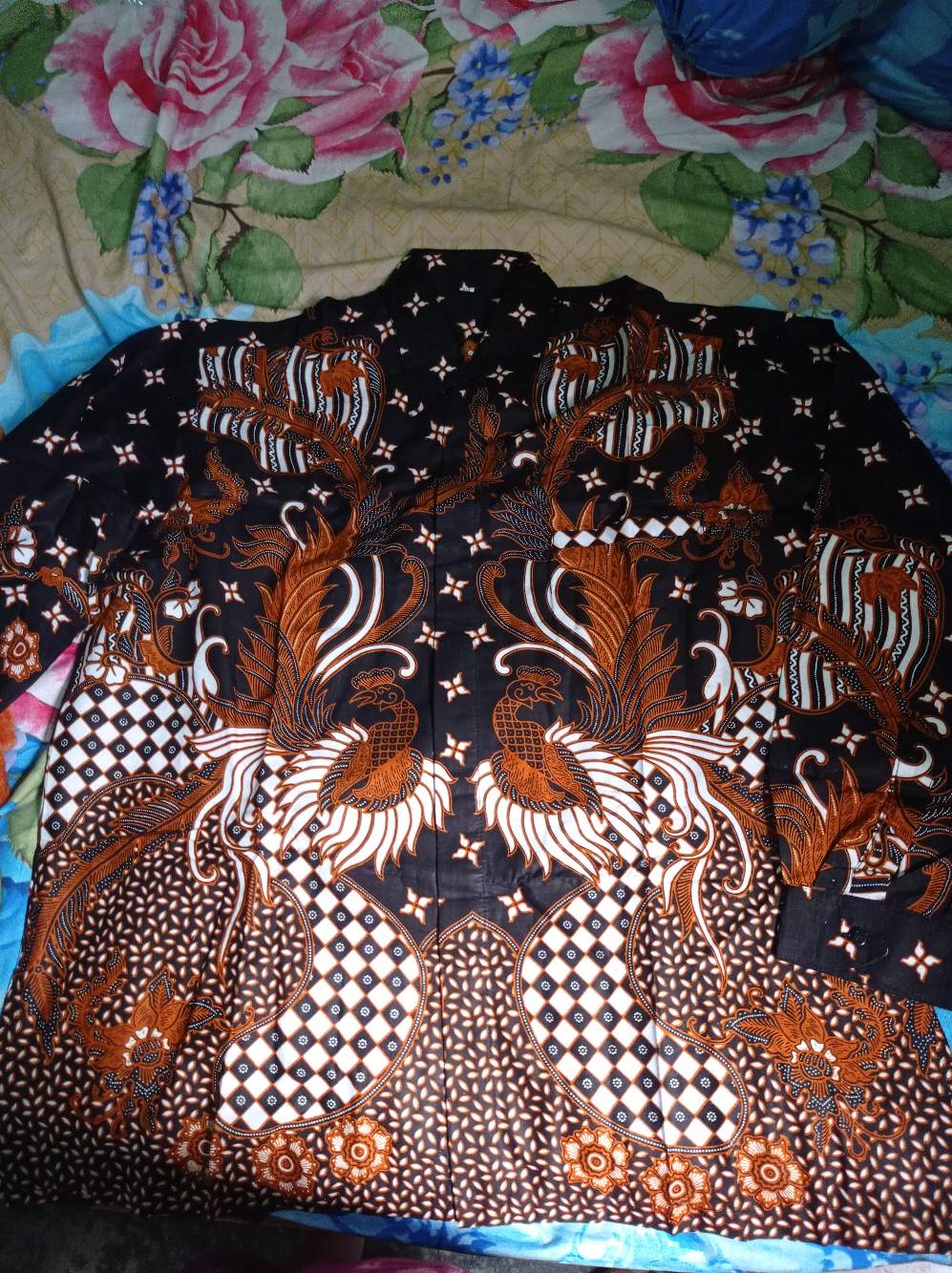 Kemeja Pria Jumbo Xxl Lengan Panjang Atasan Hem Baju Kemeja Batik Big Size Ukuran Besar Rhn-pl