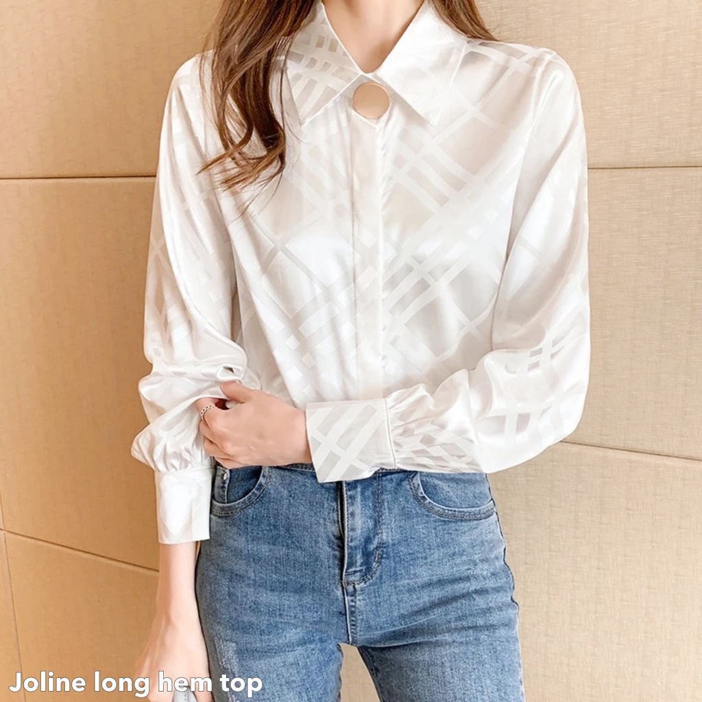 Joline long hem top - Thejanclothes