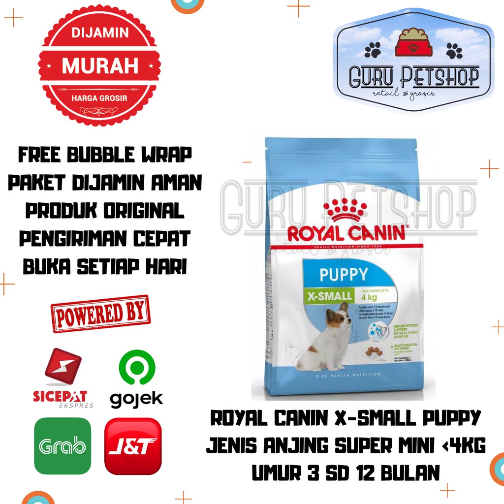 Royal Canin XSmall Puppy 500gr Freshpack Makanan Anjing Royal Canin Puppy XSmall