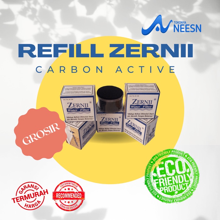 Isi ulang KARBON AKTIF FILTER AIR Zernii | REFILL FILTTER AIR Zernii