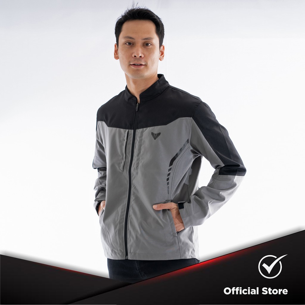 Jaket Motor Tahan Angin Pria - INVENTZO Libero Alpha Grey Black