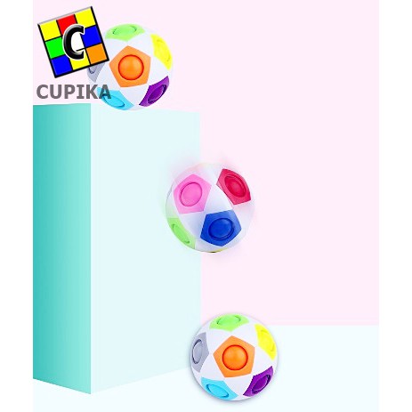 Rubik Bola Rainbow Ball Yuxin Qiyi Diameter 7CM mainan Edukasi Mainan Anak motorik