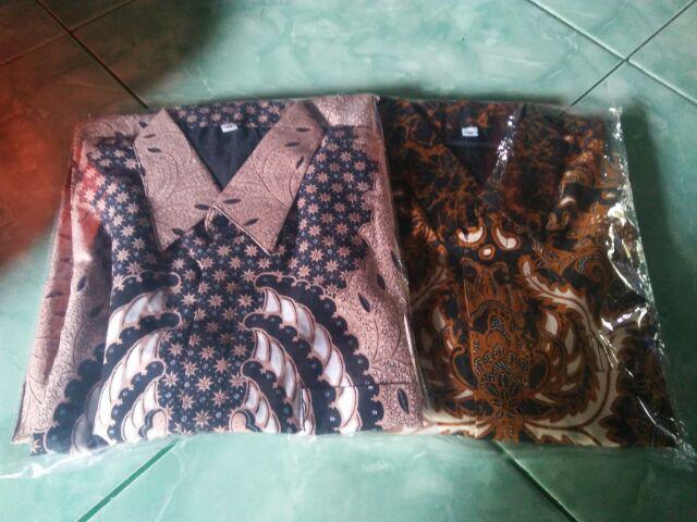 Ajibhanu Kemeja Batik Pria Atasan Batik Baju Batik Pria Lengan Panjang Batik Modern Ori By Anjani