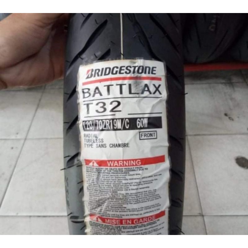 ban luar battlax t32 ukuran 120/70-19 ban tubeless