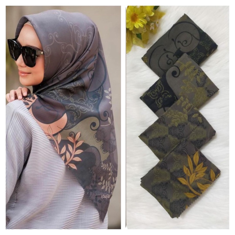 251- 300  Hijab segiempat voal motif-293