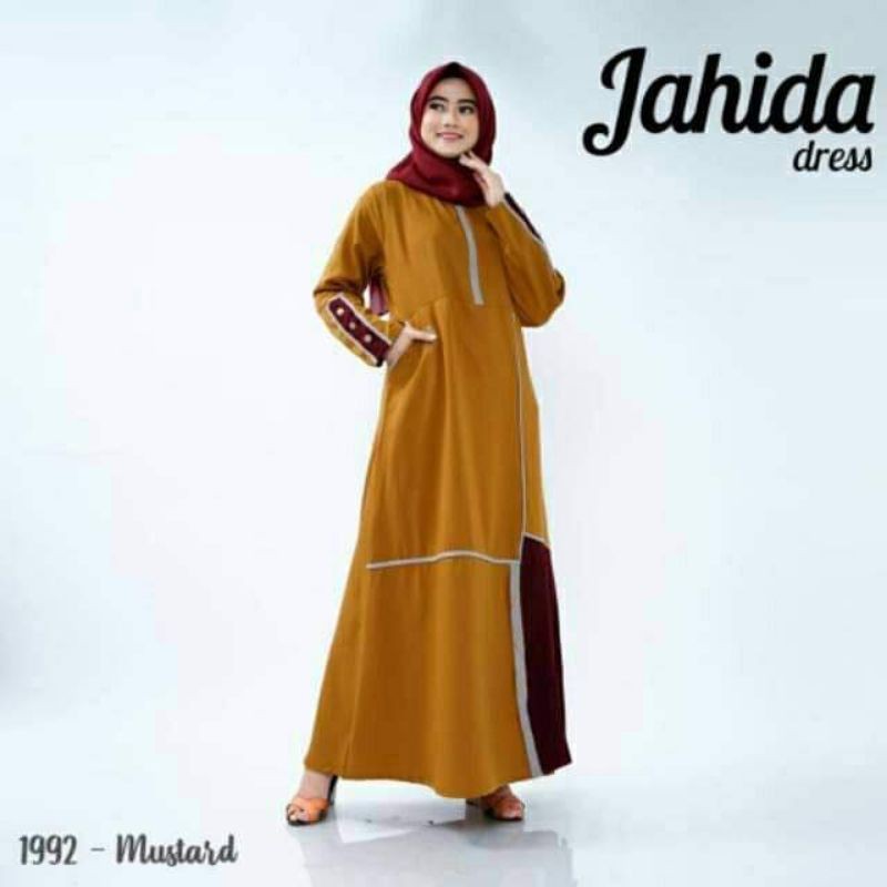 Gamis Jahida dress Kode 1992 ori original Taneem