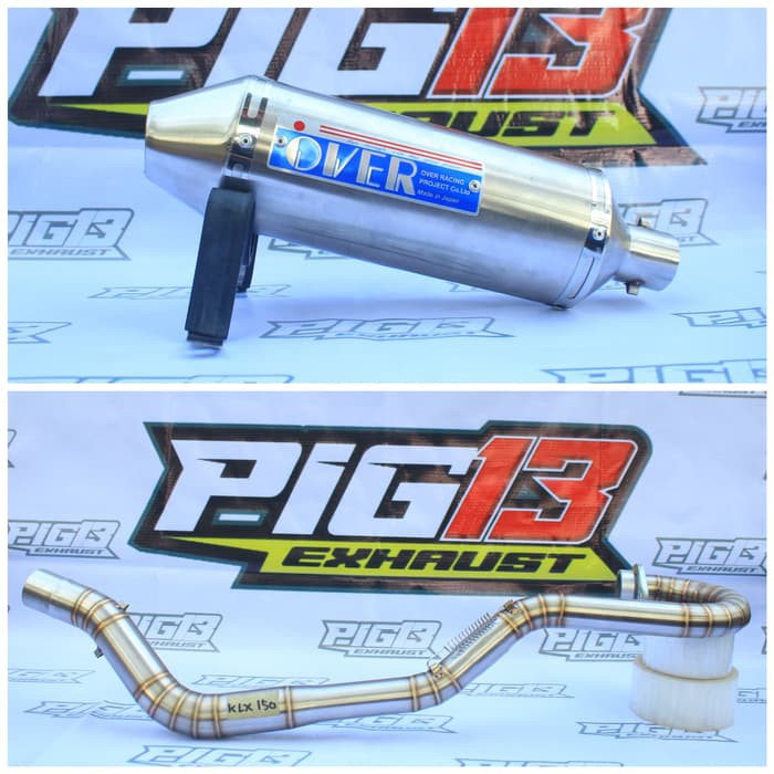 KNALPOT RACING OVER RACING FOR KLX 150 S-L KLX 150 LAMA STAINLESS