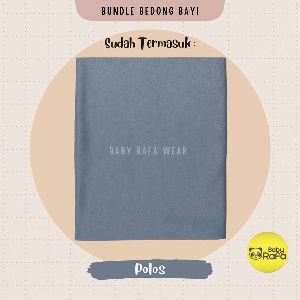 Serian Abu - 3 pcs Bedong Bayi Bahan Kaos GREY SERIES 110 x 90 cm Merk SNI Bolo - Bolo