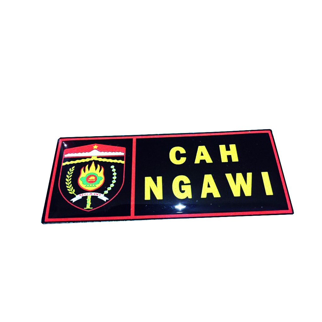 Stiker Timbul Emblem Cah Ngawi Special Edition