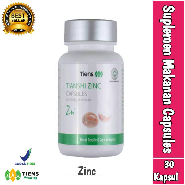 Tiens Zinc Capsules Vitamin Anak Kecerdasan Otak Penambah Nafsu Makan
