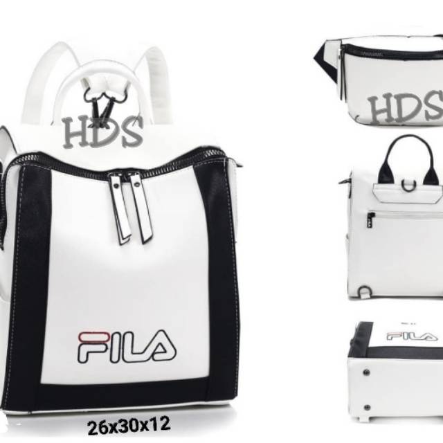 Ransel fila kotak hds tas wanita tas gendong backpack ransel sekolah