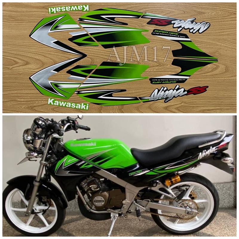 STIKER STRIPING NINJA SS 2010 HIJAU