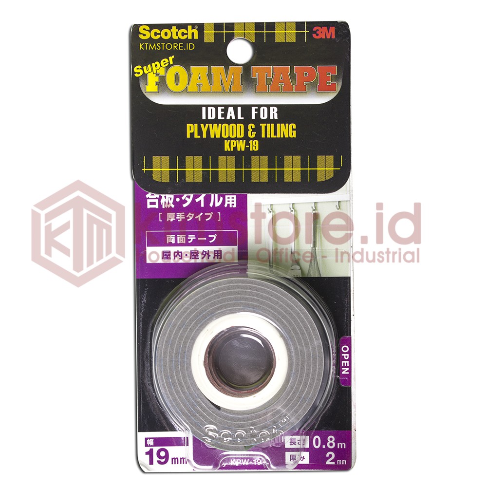 3M Scotch Double Tape Super Strong Permukaan Kayu Rekat Terkuat KPW-19