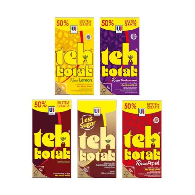 

teh kotak 300 ml all variant (beli 6pcs free pouch)