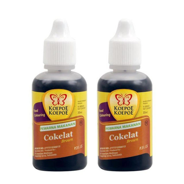 

Koepoe-Koepoe Pewarna Coklat 30ml