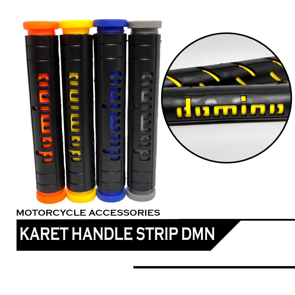 Karet Handle Rem Jari DOMINO STRIP Rubber Hendel Tangan Fleksibel Universal semua motor motor