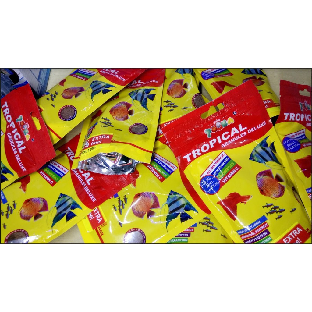 Pakan Pelet Topka Tropical Granules Deluxe Ikan Hias Air Tawar