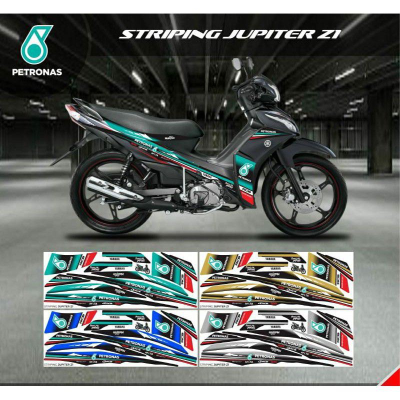 STRIPING STIKER MOTOR JUPITER Z1/Striping Jupiter Z1 Variasi Stiker Scotlite List Body Motif Petrona