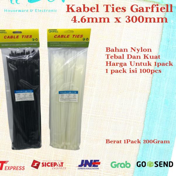 

❈ Kabel Ties 30cm x 4.6mm Nylon Tebal Garfiell - 30cm Garfiell H ❋
