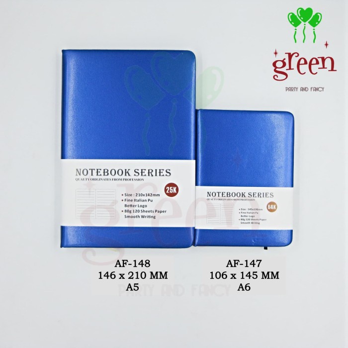

[RESTOCK] AGENDA JOURNAL NOTEBOOK HARDCOVER KULIT /BUKU CATATAN NOTES AF-147-148 - 25K BLUE