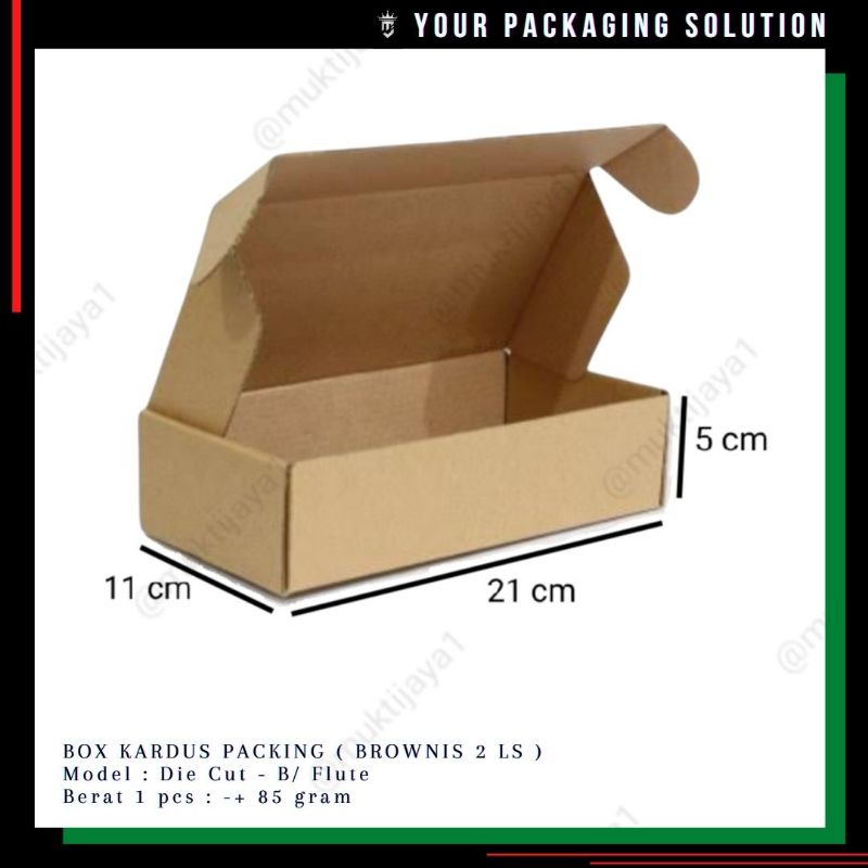 

Box Brownis 2 • 21x11x5cm LS • Kotak/Kardus/ Karton
