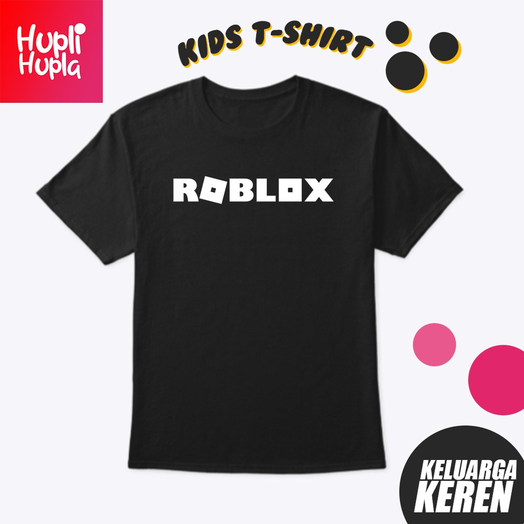 Kaos Anak Roblox Text Logo Bahan Distro Katun Combed Shopee Indonesia - baju roblox keren