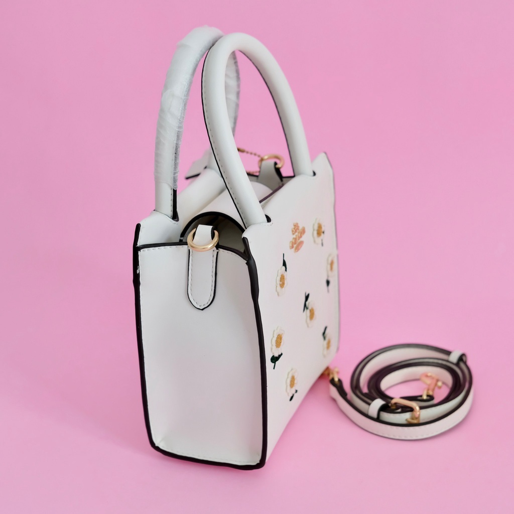 TAS WANITA COACH FREE BOX CH39 DAISY TOP HANDLE BAG PREMIUM IMPORT