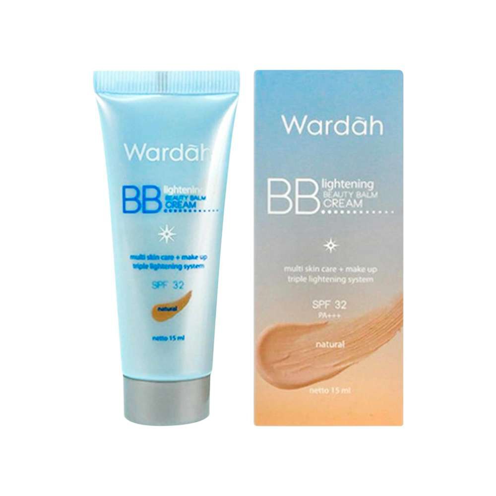 Wardah Lightening BB Beauty Balm Cream SPF 32 PA+++ 15ml Makeup Base Moisturizer