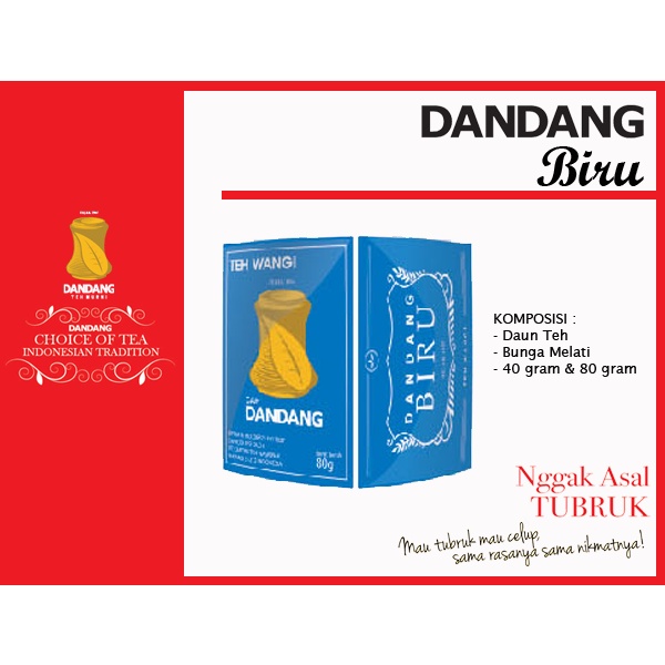 

Teh Dandang Biru 40gr - Teh Tubruk