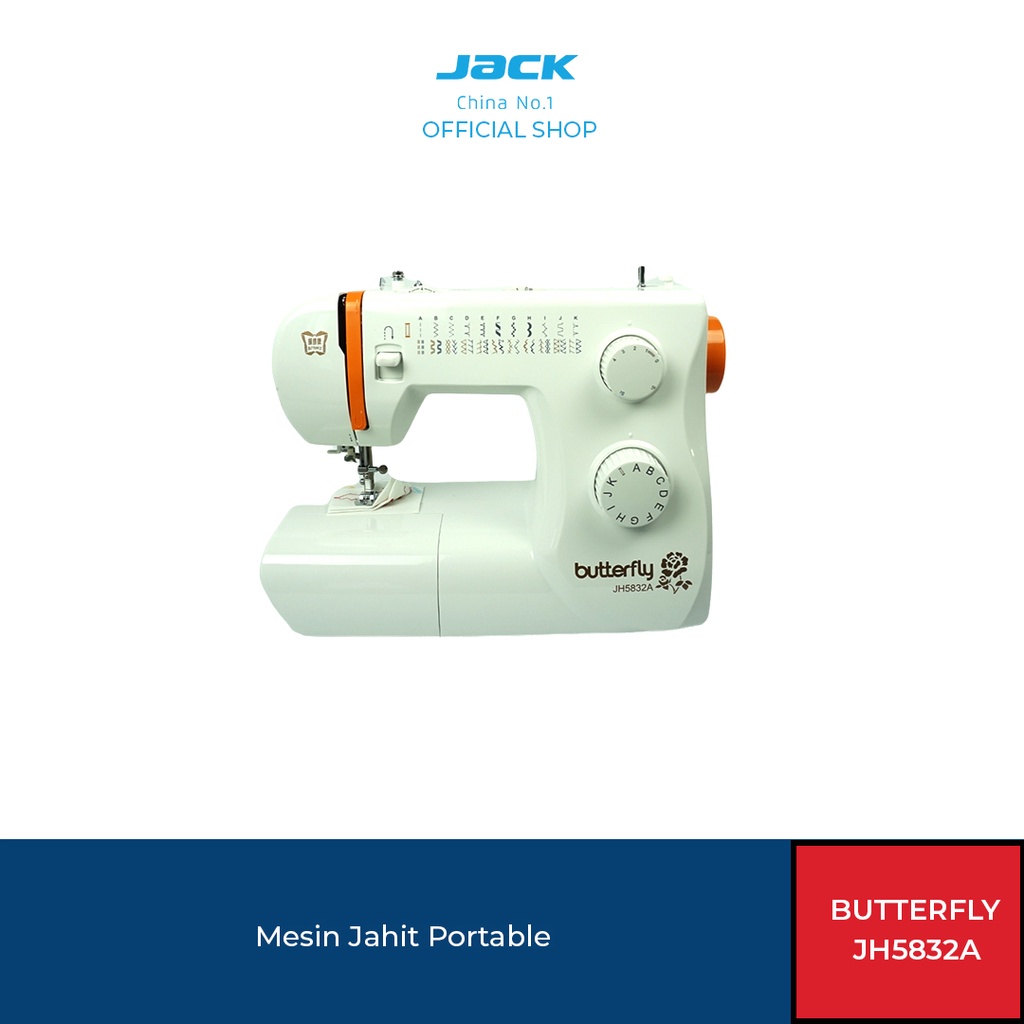 Butterfly JH-5832A Mesin Jahit Portable