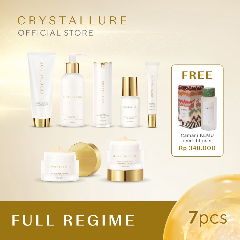 Crystallure Full Regime Package (full skincare regime anti-aging, 7pcs)-Free Camani