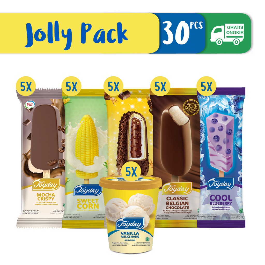 Joyday Ice Cream Jolly Pack (BANDUNG AREA ONLY) | Shopee Indonesia