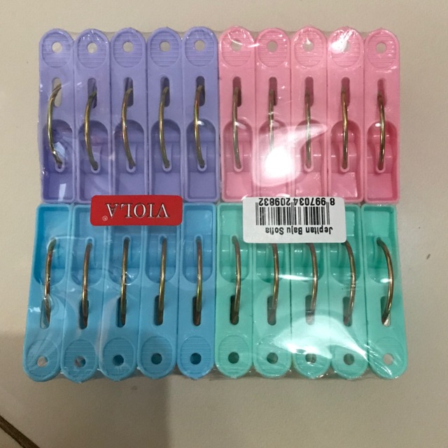 Jepit Baju Plastik - Jepit Baju Plastik Viola