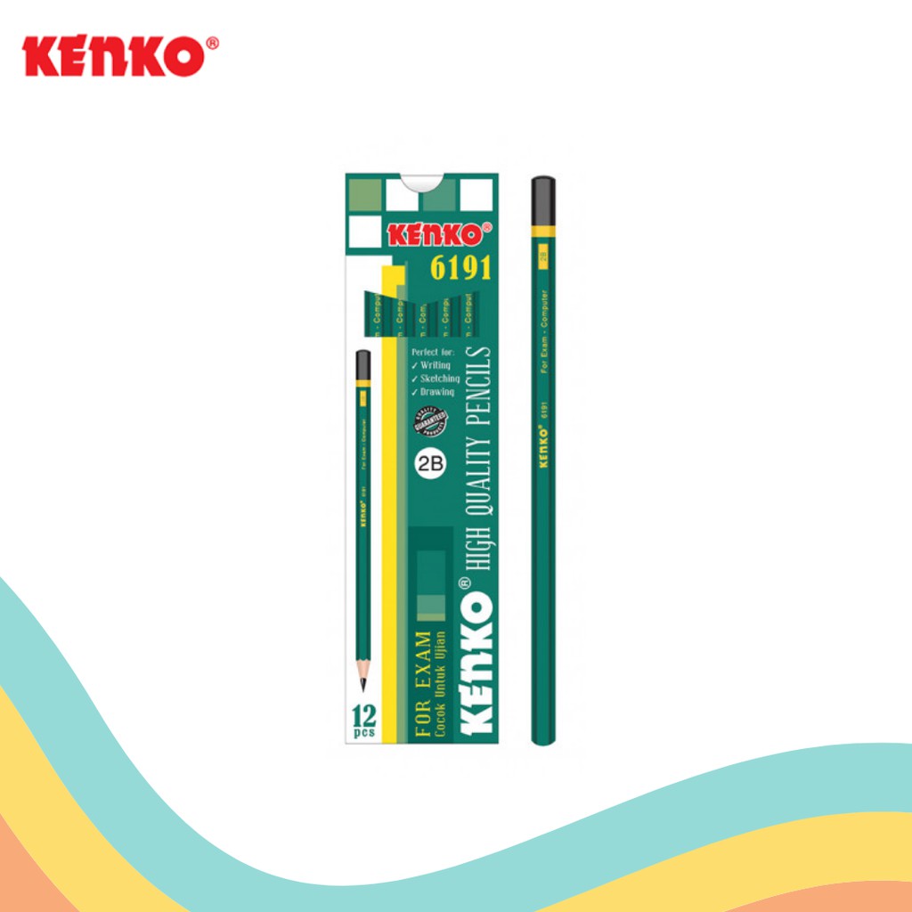 

PENSIL 2B KENKO 6191 HIJAU (12 PCS)