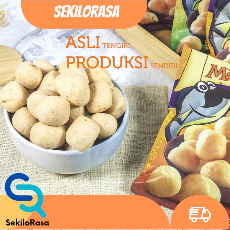 Kerupuk Ikan Tengiri Mister Mackarel - makanan ringan kerupuk ikan / Amplang Tenggiri Getas Cemilan 