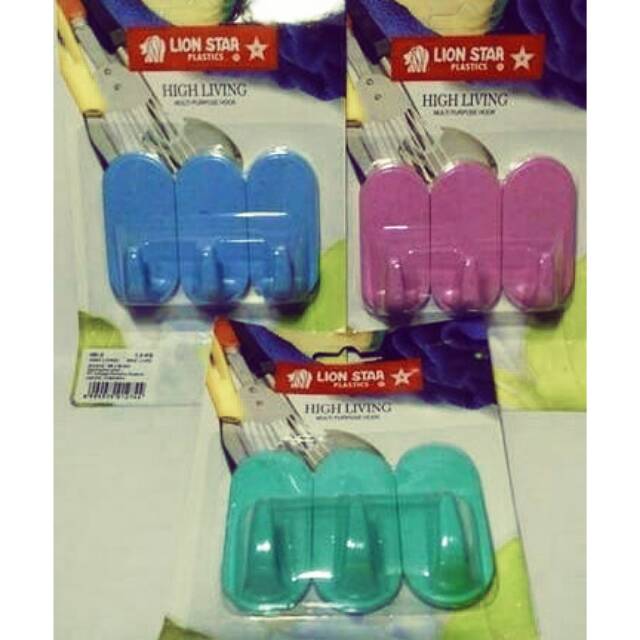 Gantungan baju tempel / hanger hook LION STAR