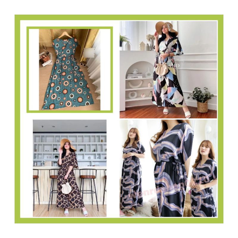 Daster Kimono Motif Jumbo/Daster Kimono Kekinian