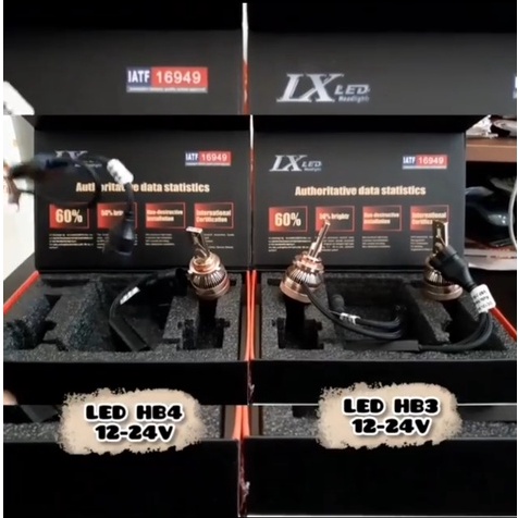 HEADLAMP LX LED HEADLIGHT CANBUS V8P HB4 - HB3 H1 H7 WHITE 12V 24V