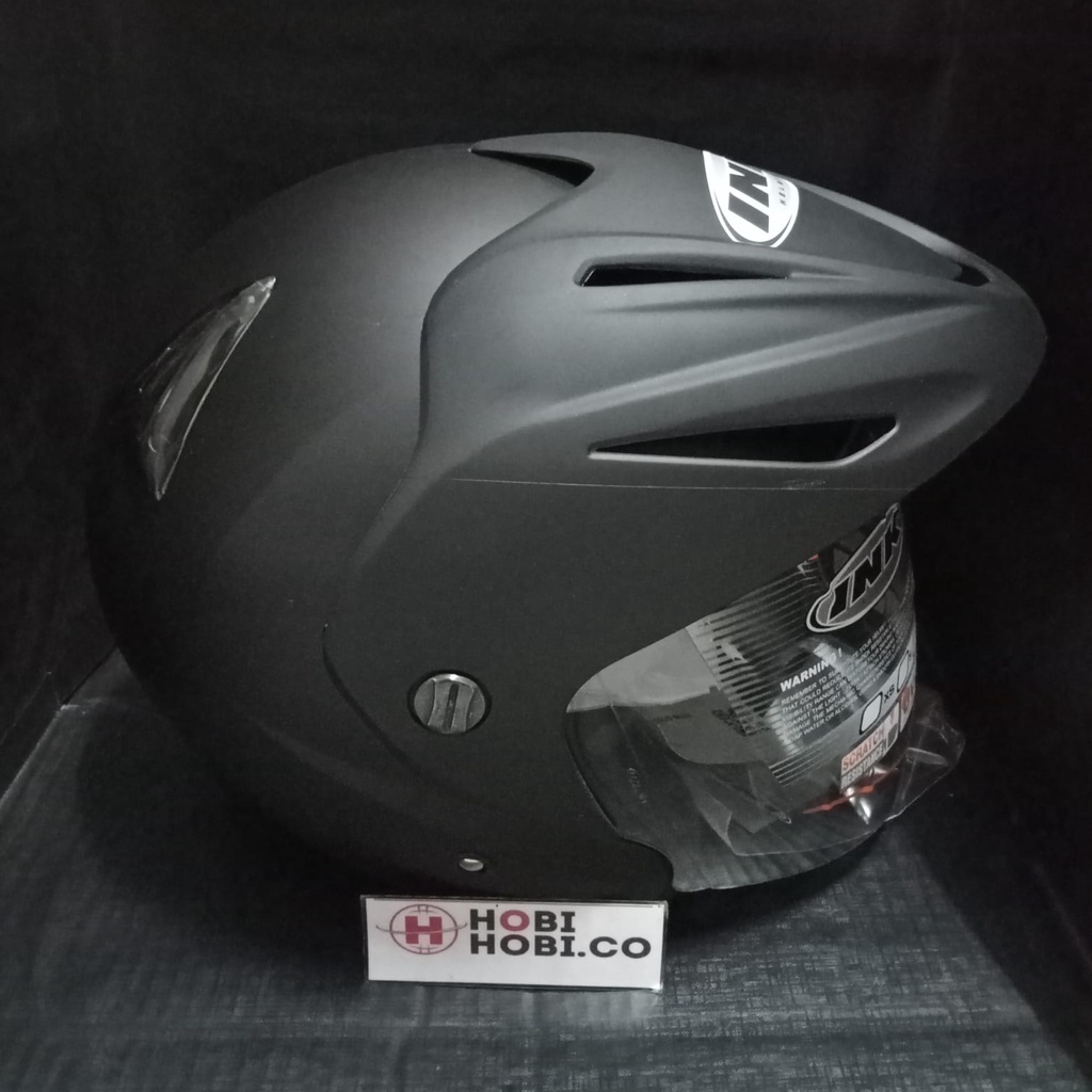 HELM INK CX 22 BLACK MATT ORIGINAL HELM INK CX22 HITAM DOFF HELM INK TOPI ASLI ORI GARANSI SNI TERMURAH TERLARIS HELM INK HALF FACE HALFFACE-1