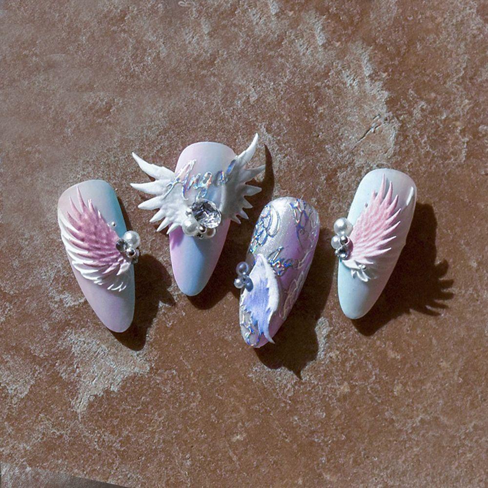 Preva 5D Stiker Kuku Nail Art Wings Angel Transfer Stickers