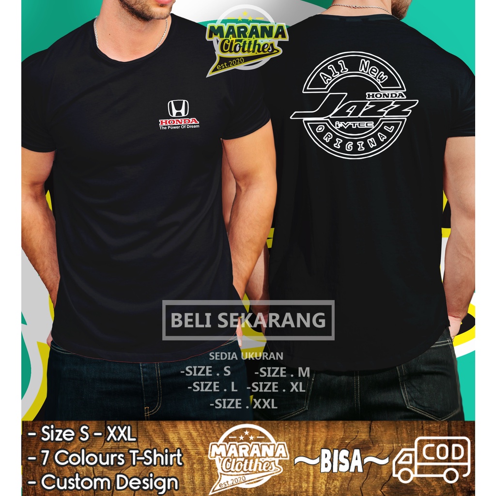 Kaos Mobil All New Honda Jazz I-VTEC Original Baju Otomotif